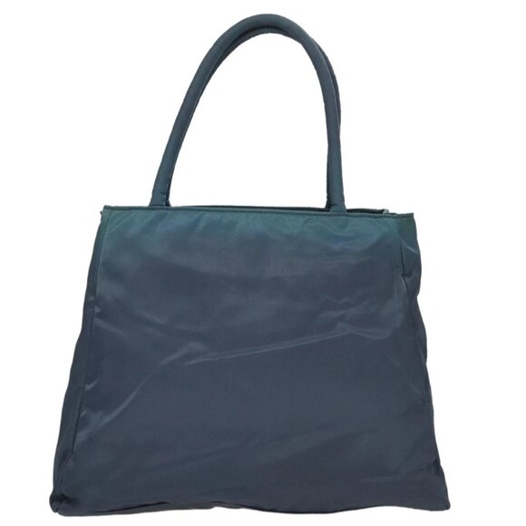 PRADA Hand Bag Nylon Blue Silver Auth 107216 - Picture 2 of 16